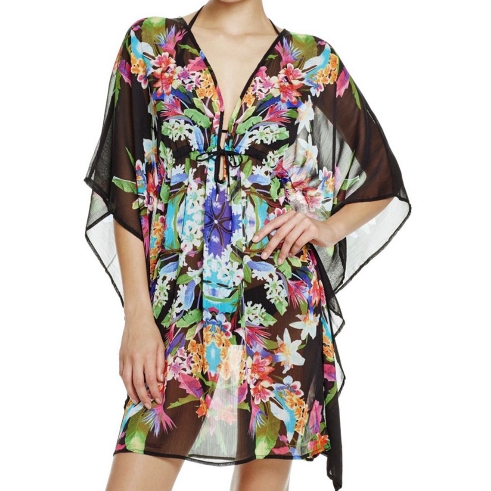 Bleu Rod Beattie ‘Lush Life’ Caftan Swim Coverup